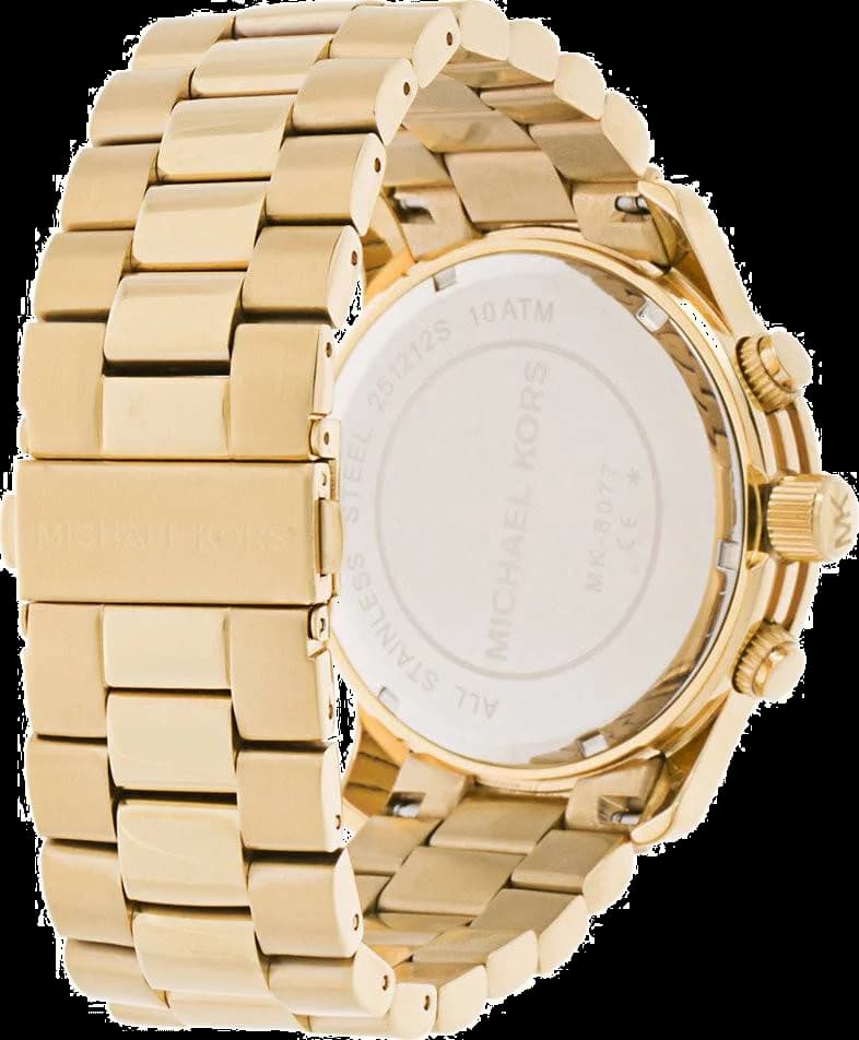 Zoom sur le cadran or du Michael Kors MK8077