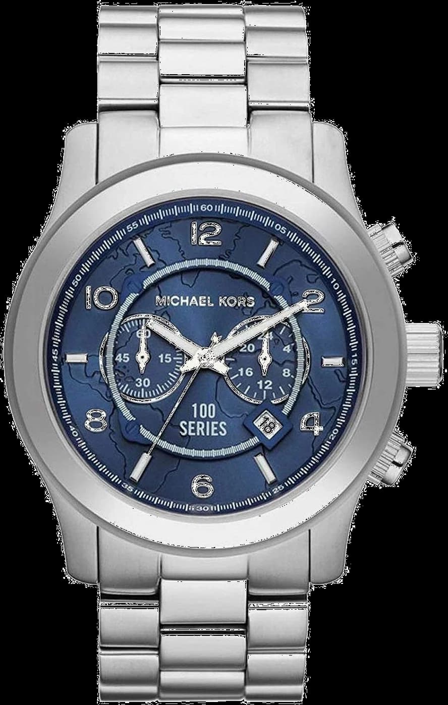 Garde-temps Michael Kors MK8314 pour unisexe, boîtier 45 mm & cadran marine