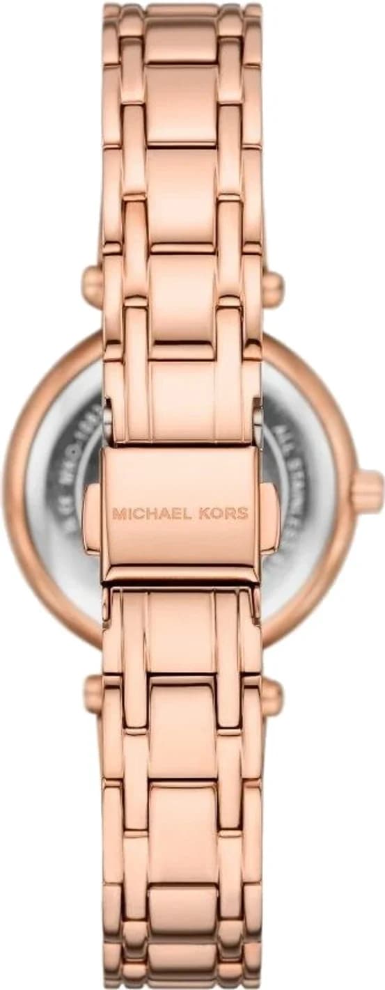 Zoom sur le cadran violet du Michael Kors MKO1084