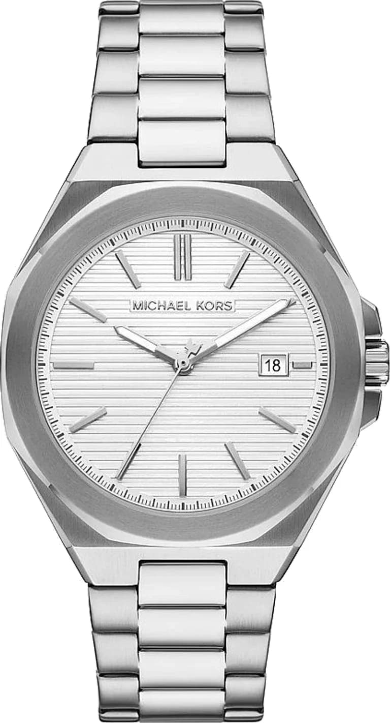 Montre Michael Kors MKO1178 homme cadran argent bracelet acier