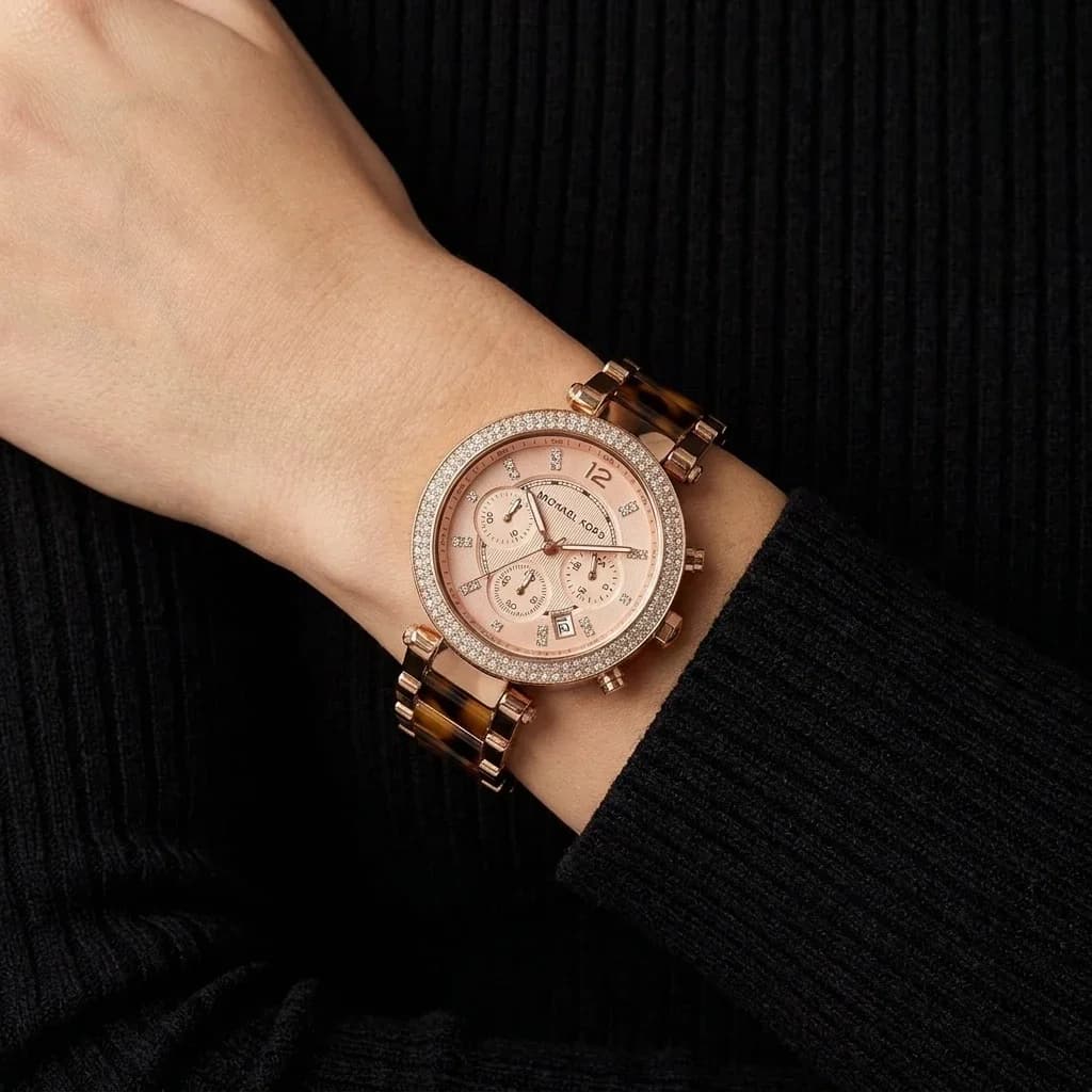 Montre Michael Kors MK5538 femme verso boîtier rose