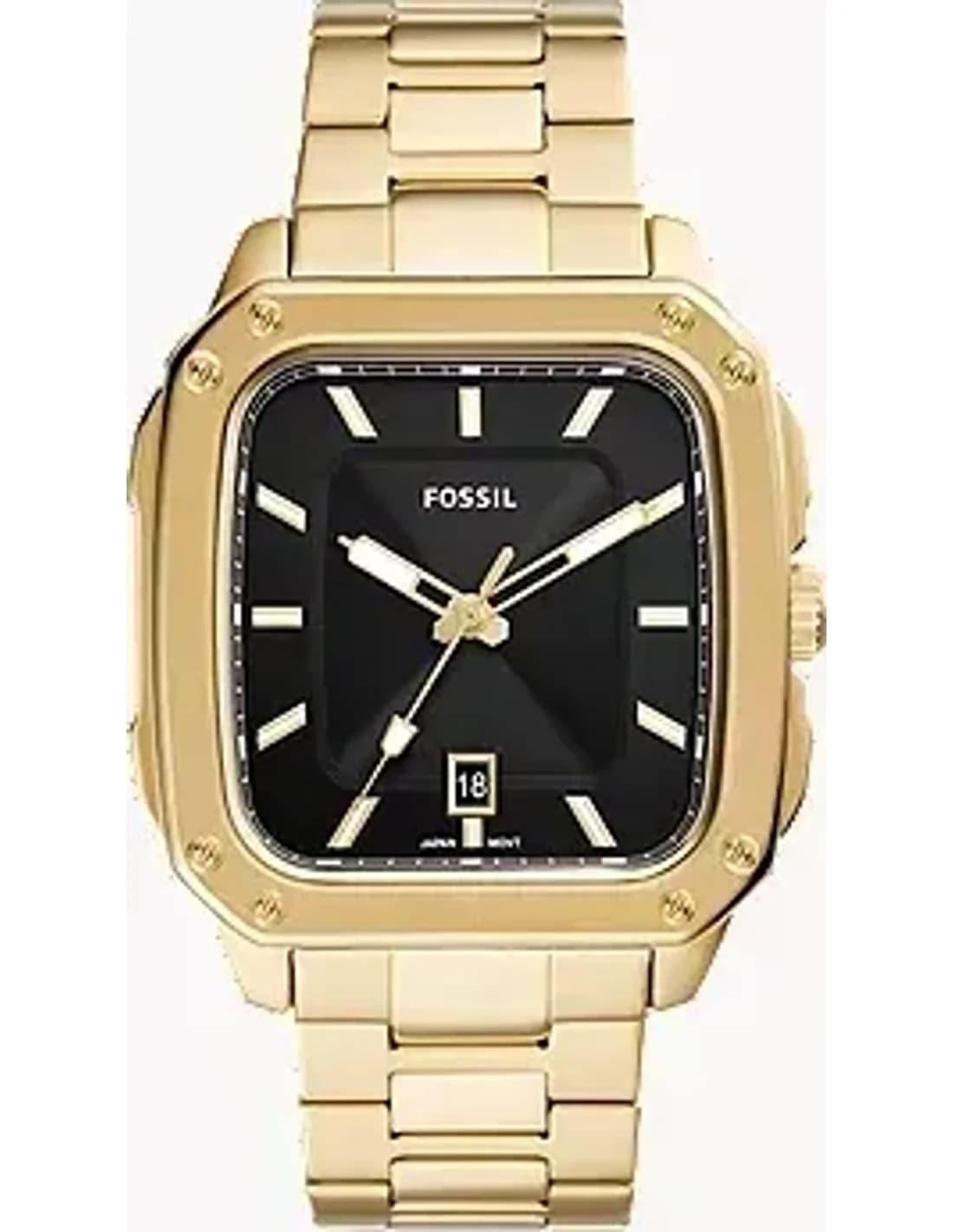 Montre Fossil FS5932 homme cadran noir bracelet acier
