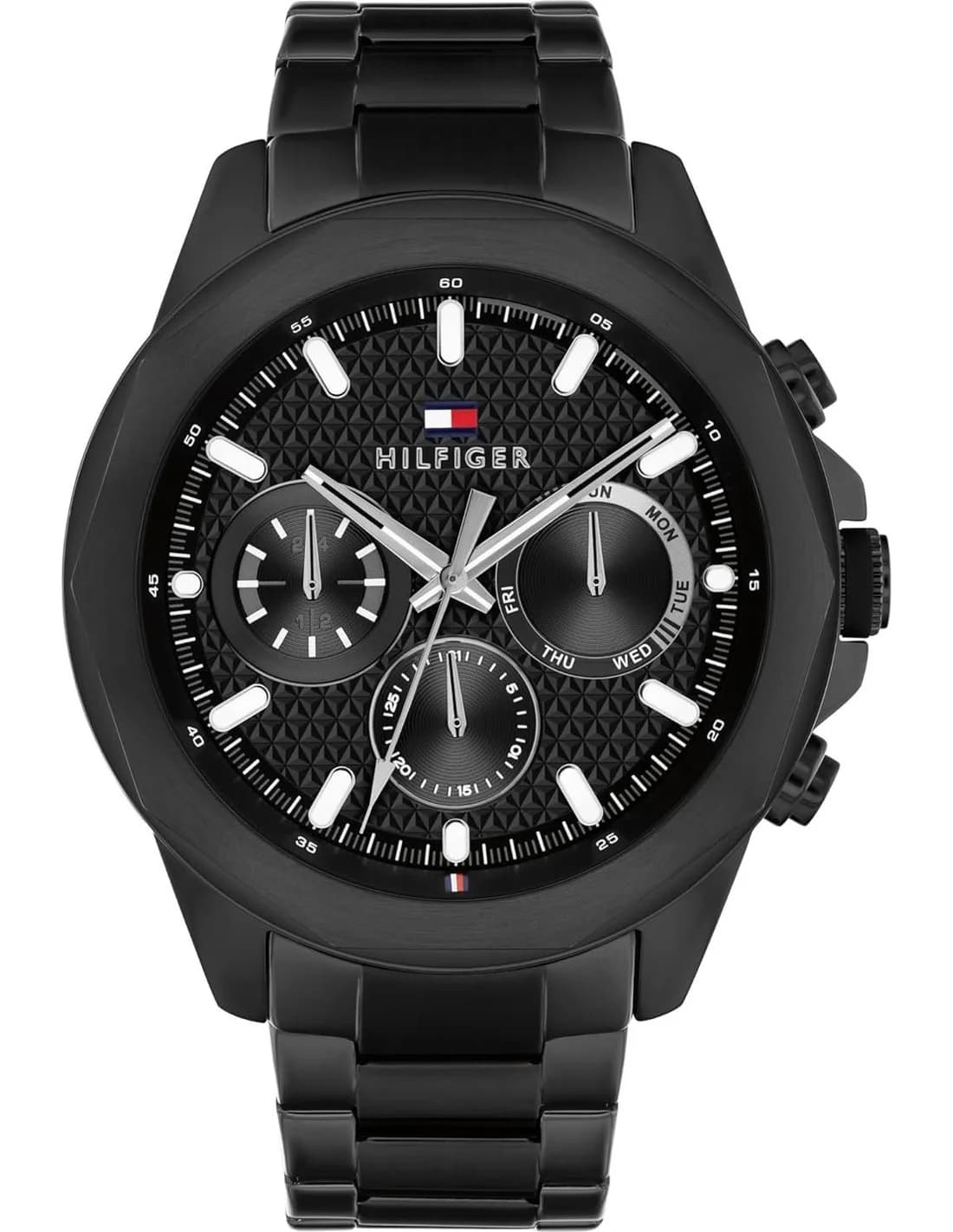 Montre Tommy Hilfiger 1710653 homme cadran noir bracelet acier