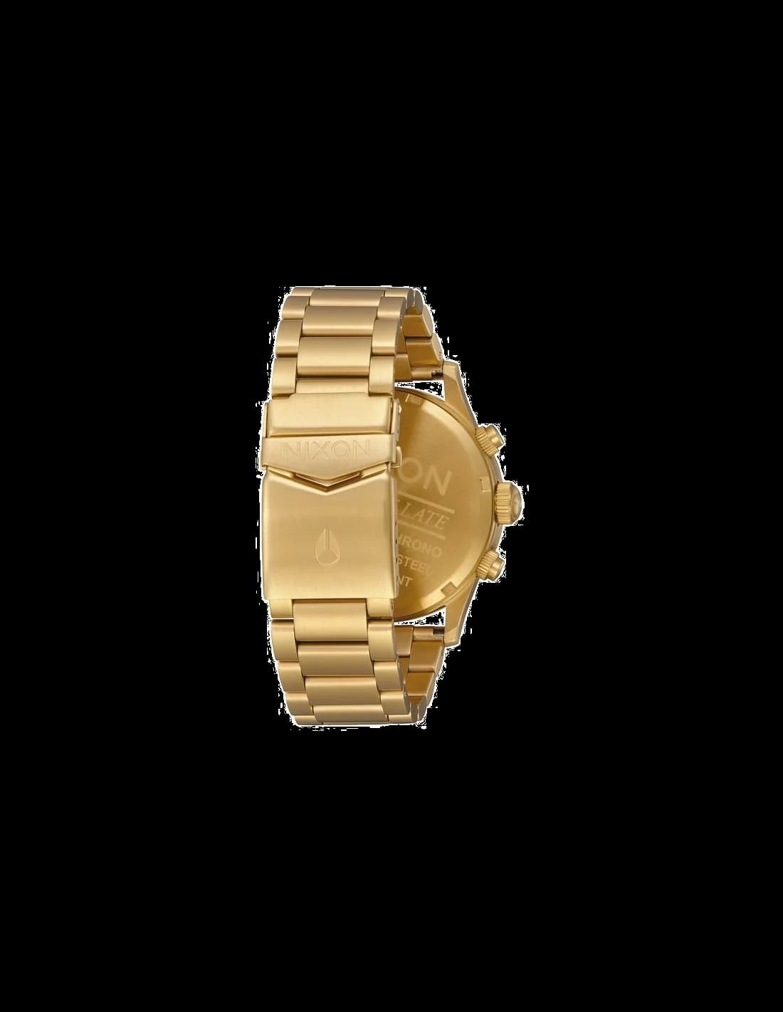 Zoom sur le cadran or du Nixon A386-502