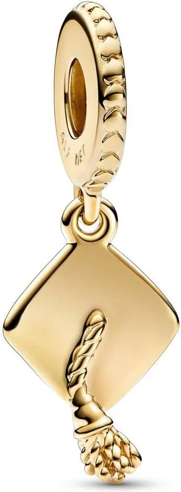 Garde-temps Pandora 761892C00 pour femme, pendentif chapeau de diplômé doré