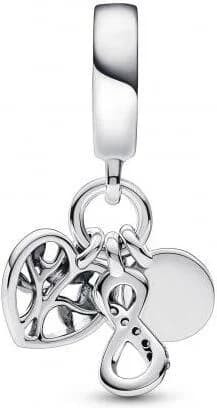 Charm Pandora triple infini famille en argent 925 pour femme - Réf. 792201C01 vue 2