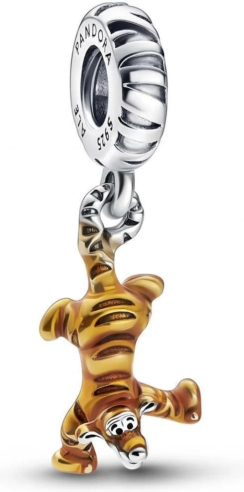 Garde-temps Pandora 792213C01 pour femme, pendant disney winnie l'ourson tigrou orange