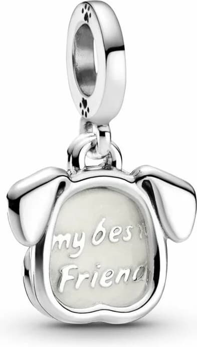 Garde-temps Pandora 799327C01 pour femme, au design chien et os en argent