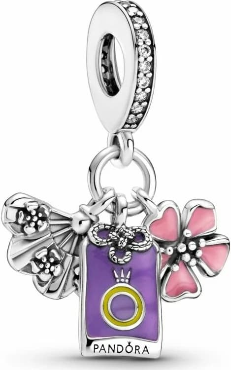 Garde-temps Pandora 799326C01 pour femme, sakura omamori éventail