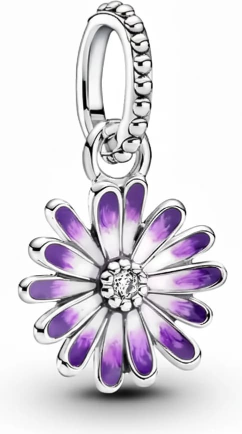 Garde-temps Pandora 798771C01 pour unisexe, argent 925/100 marguerite violette fleurie