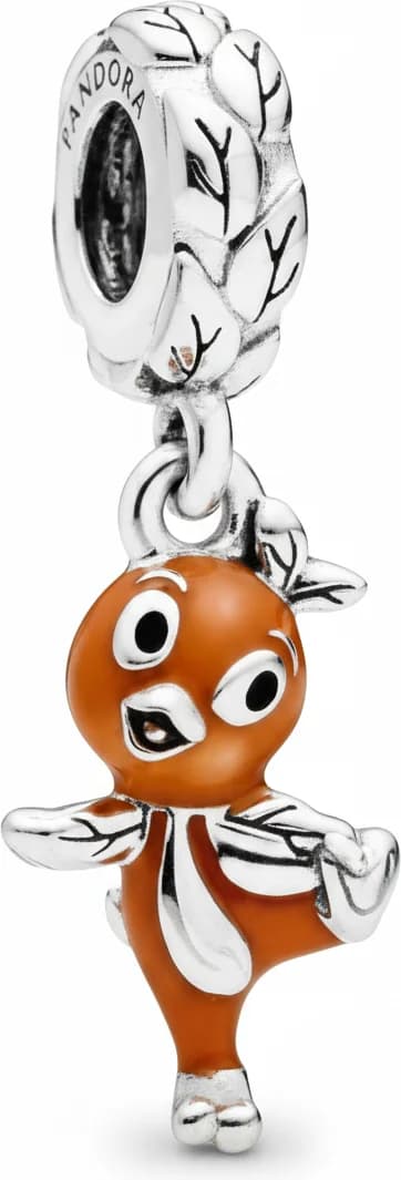 Garde-temps Pandora 112185 pour unisexe, charm oiseau orange en argent 925