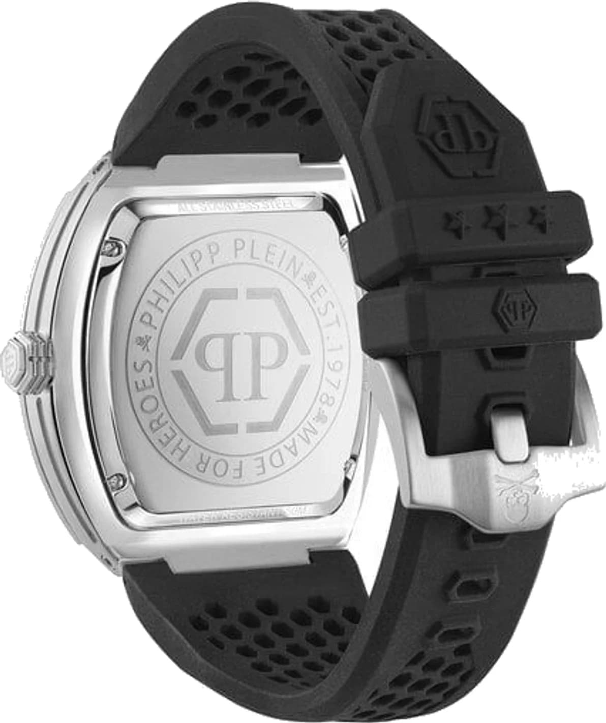 Montre Philipp Plein PWPUA0524 homme détail cadran noir