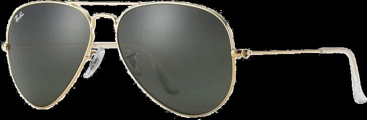 Garde-temps Ray-Ban RB3025 L0205 pour unisexe, monture dorée et verres L0205