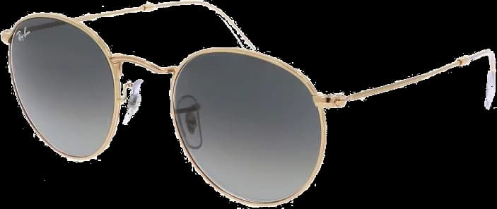 Garde-temps Ray-Ban RB3447 001/71 pour unisexe, verres marron, monture dorée