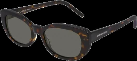 Garde-temps Saint Laurent pour femme, acétate noir, style Saint Laurent