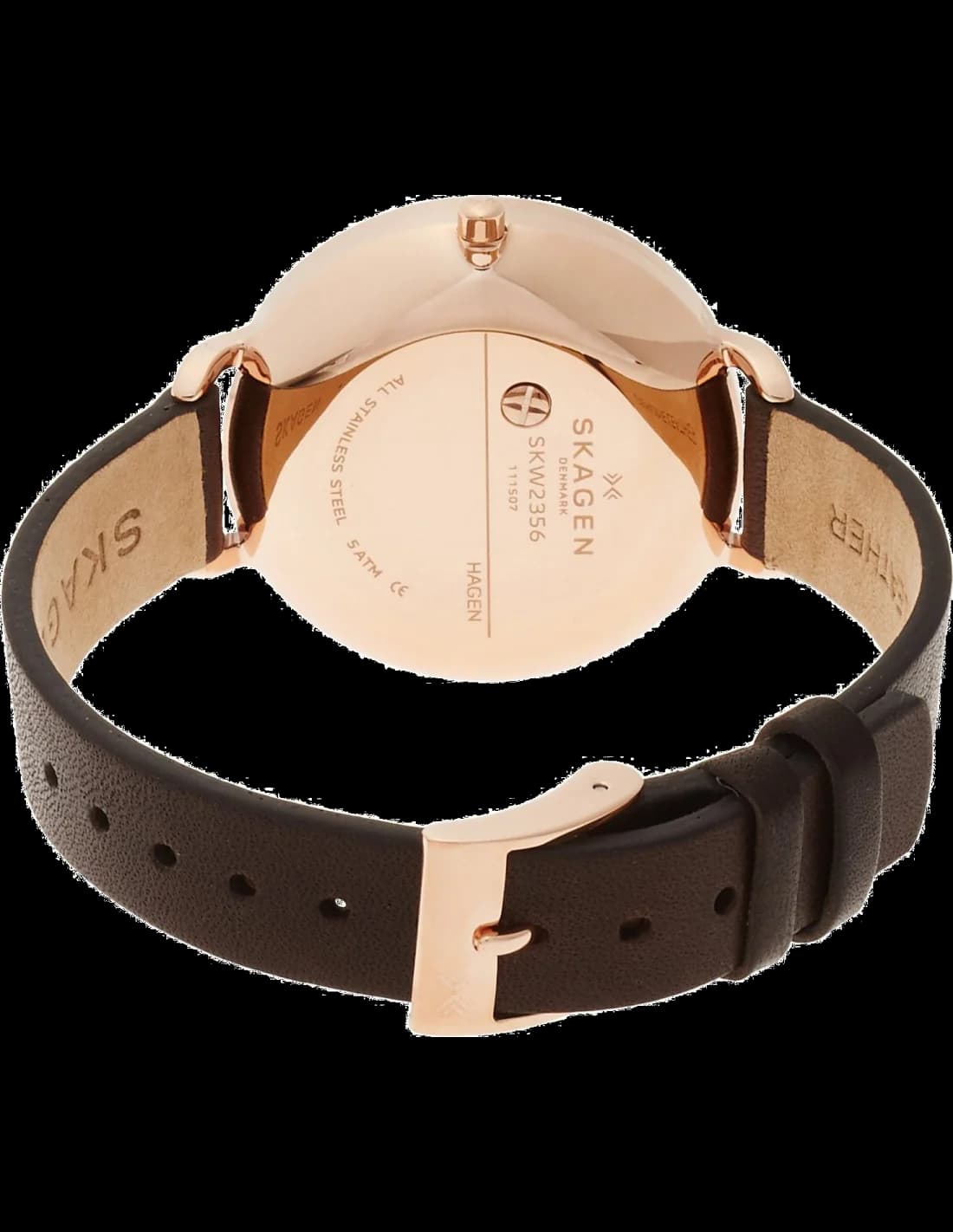 Zoom sur le cadran blanc du Skagen SKW2356