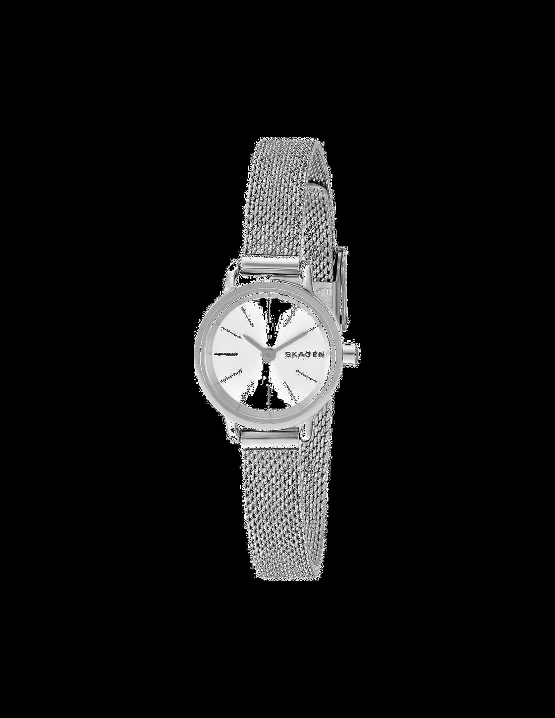 Garde-temps Skagen SKW2379 pour femme, cadran argent, bracelet acier