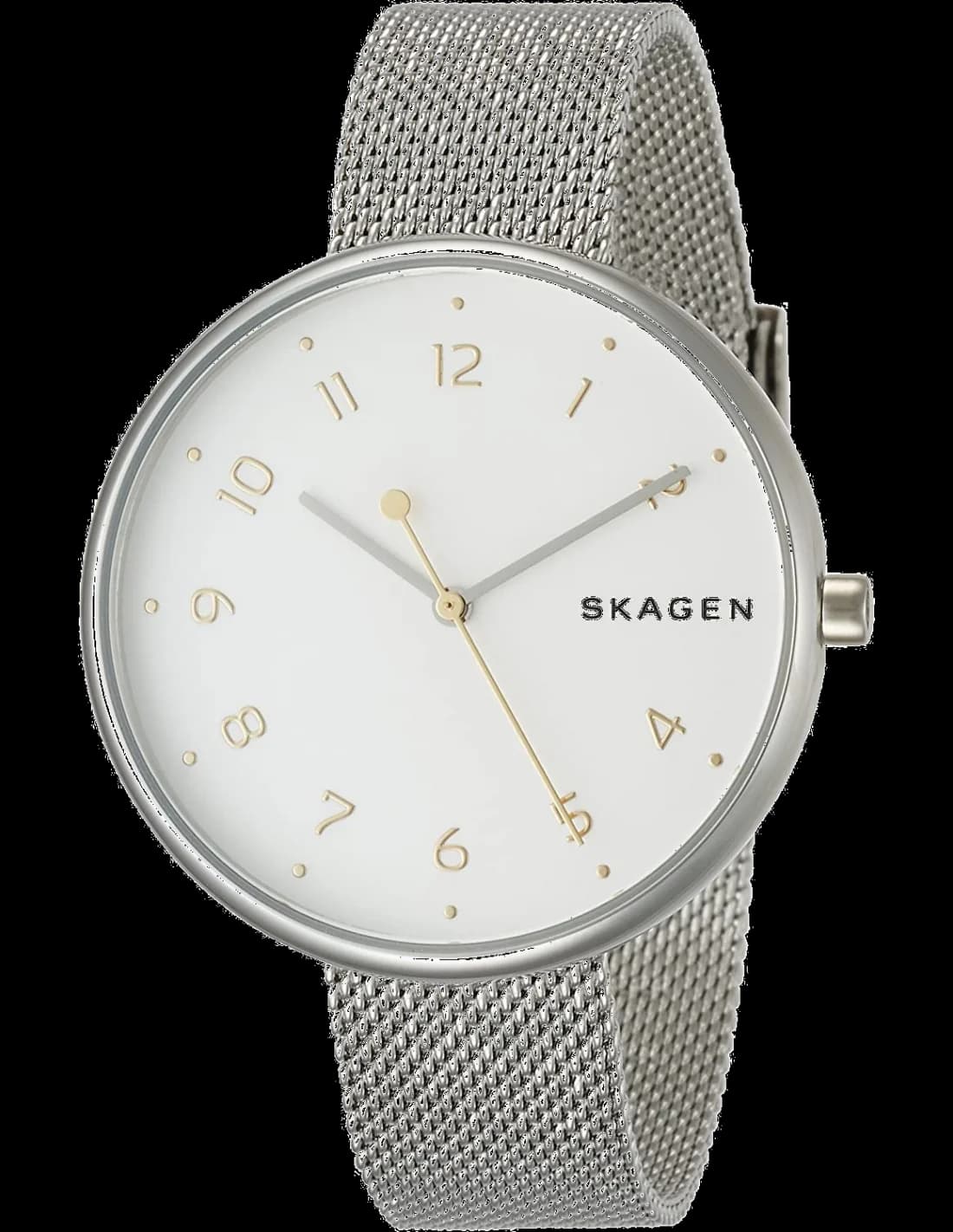 Garde-temps Skagen SKW2623, cadran blanc et bracelet acier milanais