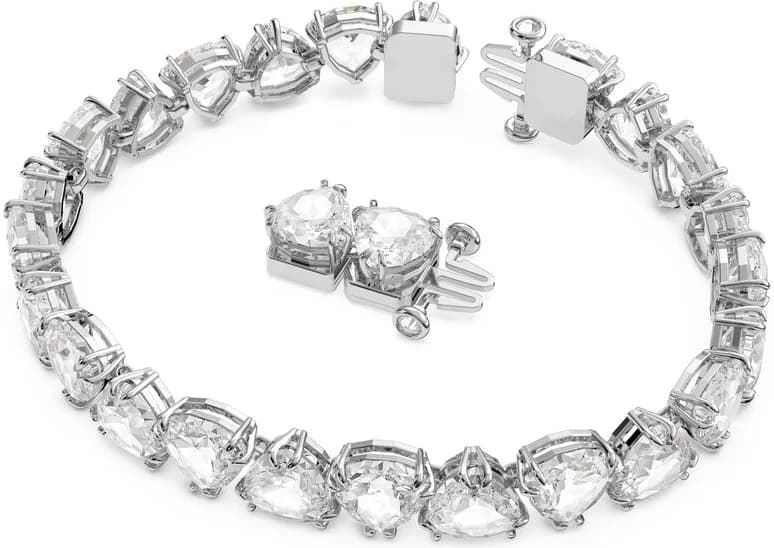 Bracelet Swarovski Millenia 5622451 en plaqué rhodium blanc avec cristaux taille Trilliant - Pour femme vue 2