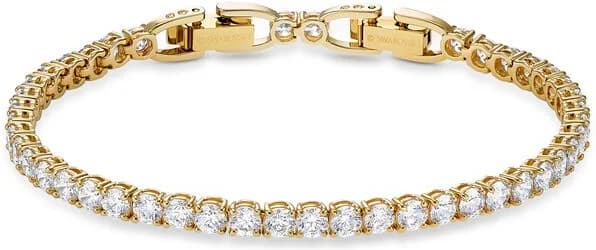 Garde-temps Swarovski 5511544 pour femme, pierres blanches sur métal or