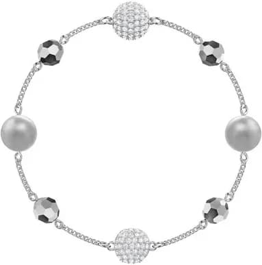Garde-temps Swarovski 5437865 pour femme, bracelet à perles cristal métal