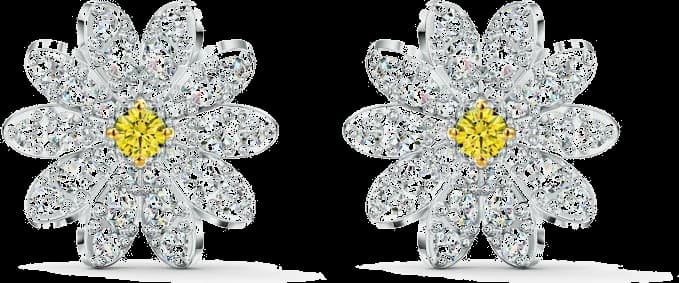 Garde-temps Swarovski 5518145 pour femme, boucles d'oreilles Eternal Flower incrustées de cristaux