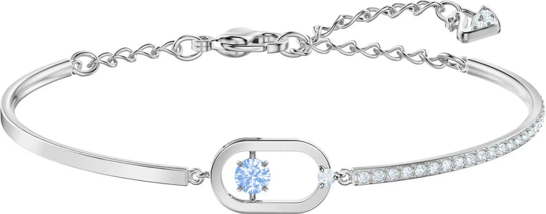 Garde-temps Swarovski 5479120 pour femme, jonc rhodium orné de cristaux