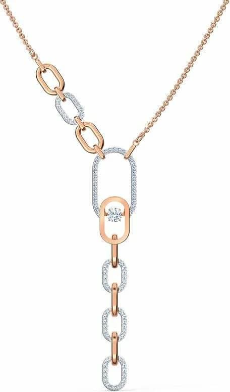 Garde-temps Swarovski 5559324 pour femme, plaqué or rose, cristaux blancs