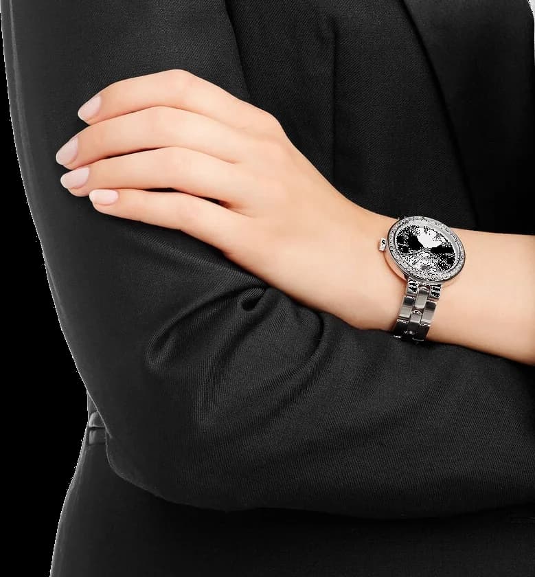Le garde-temps Swarovski 5095600 vu de profil