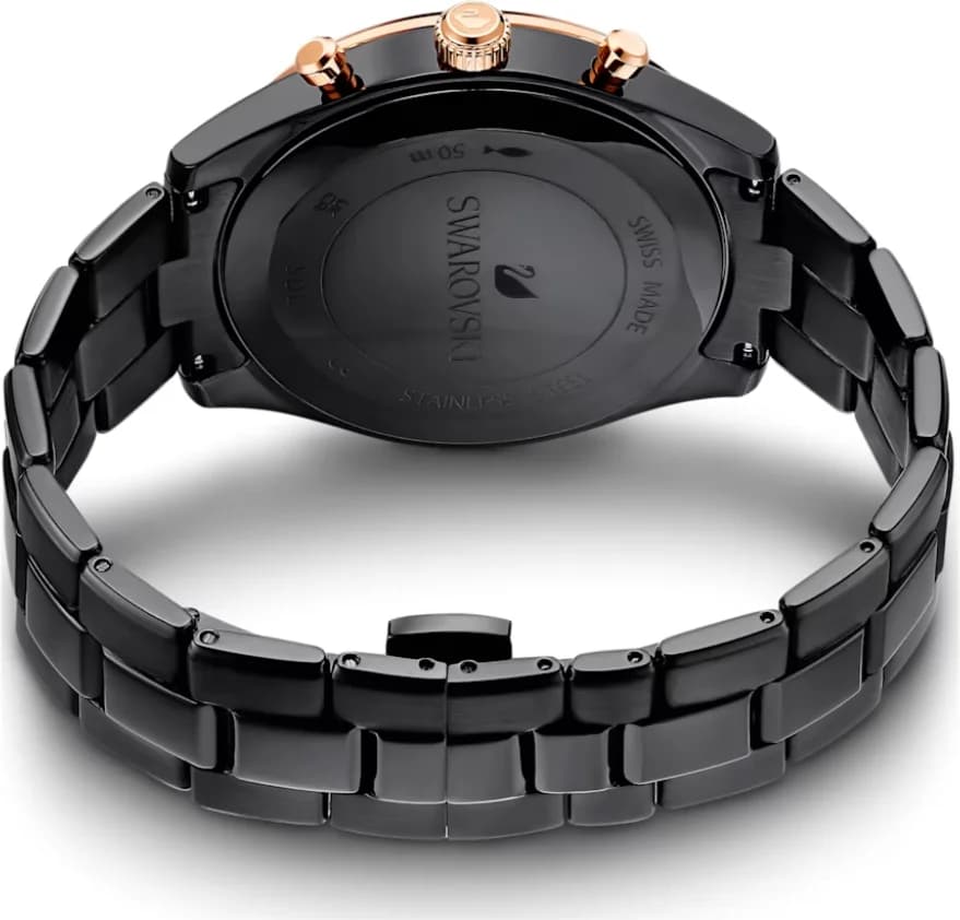 Montre Femme Swarovski Octea Lux Sport 5610472 - Chronomètre Quartz, Boîtier Acier Noir 39mm vue 6