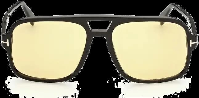 Garde-temps Tom Ford FT0884 pour homme, monture noire forme aviateur