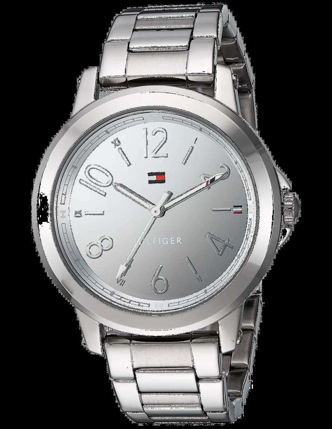 Garde-temps Tommy Hilfiger 1781750 pour femme, cadran argent et tout acier