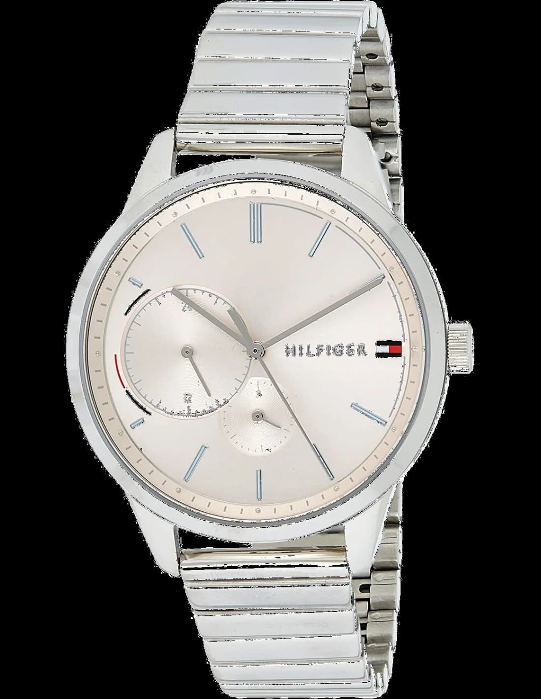 Garde-temps Tommy Hilfiger 1782020 pour femme, cadran rose, bracelet acier inoxydable