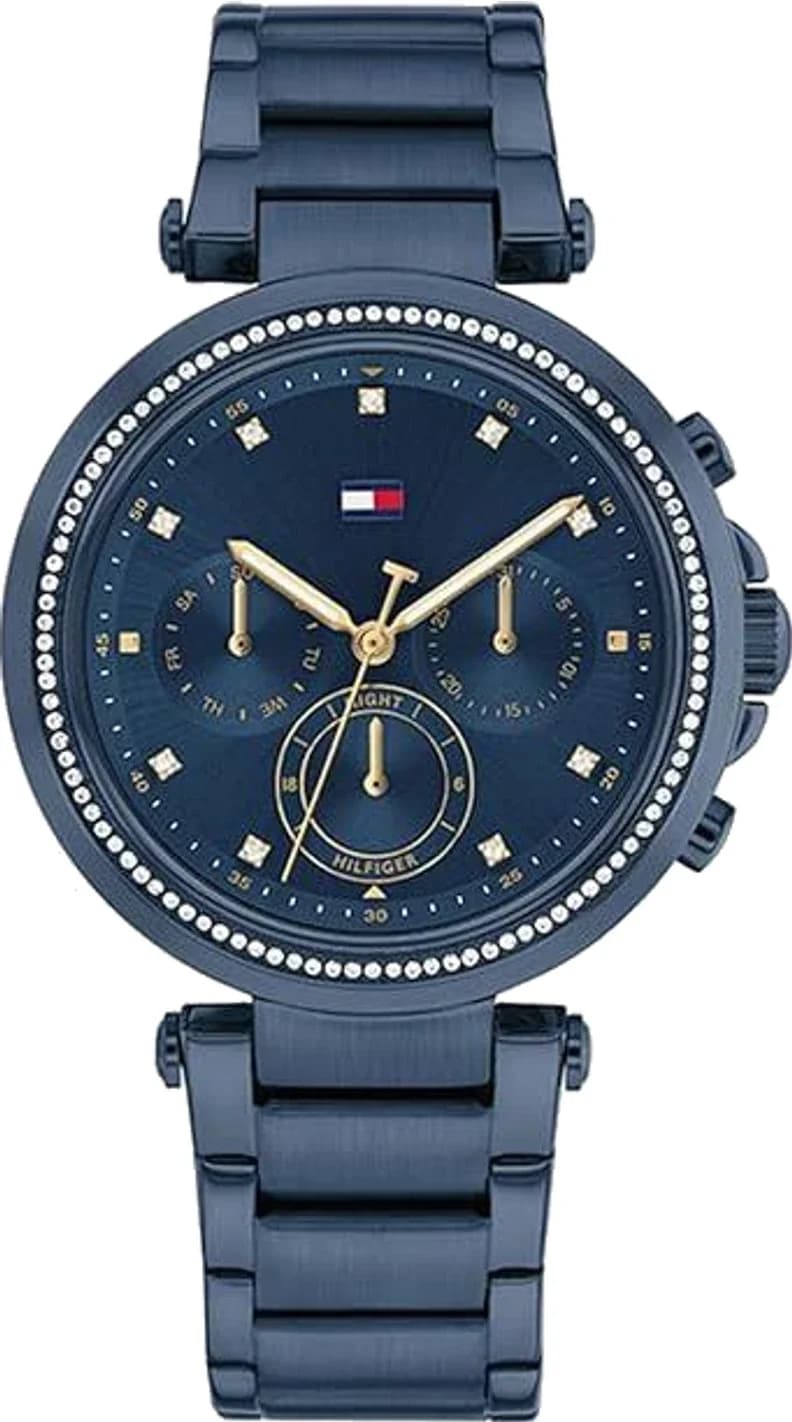 Montre Tommy Hilfiger 1782704 femme cadran bleu bracelet acier