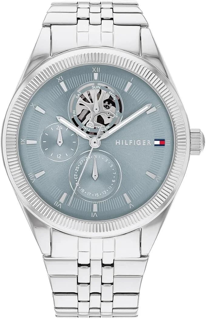 Montre Tommy Hilfiger 1782714 femme cadran bleu bracelet acier