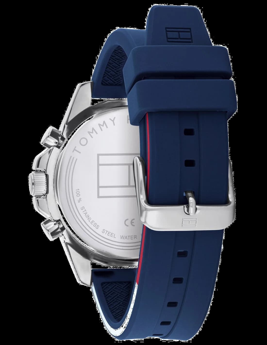 Zoom sur le cadran bleu du Tommy Hilfiger 1791791