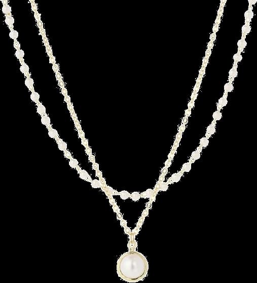 Garde-temps Victoria Bradley C301 pour femme, collier perles en acier plaqué or fin