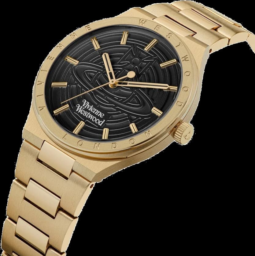Montre Vivienne Westwood VV249BKGD unisexe vue de profil