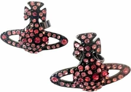 Garde-temps Vivienne Westwood 111570 pour femme, noires, pavés de cristaux roses