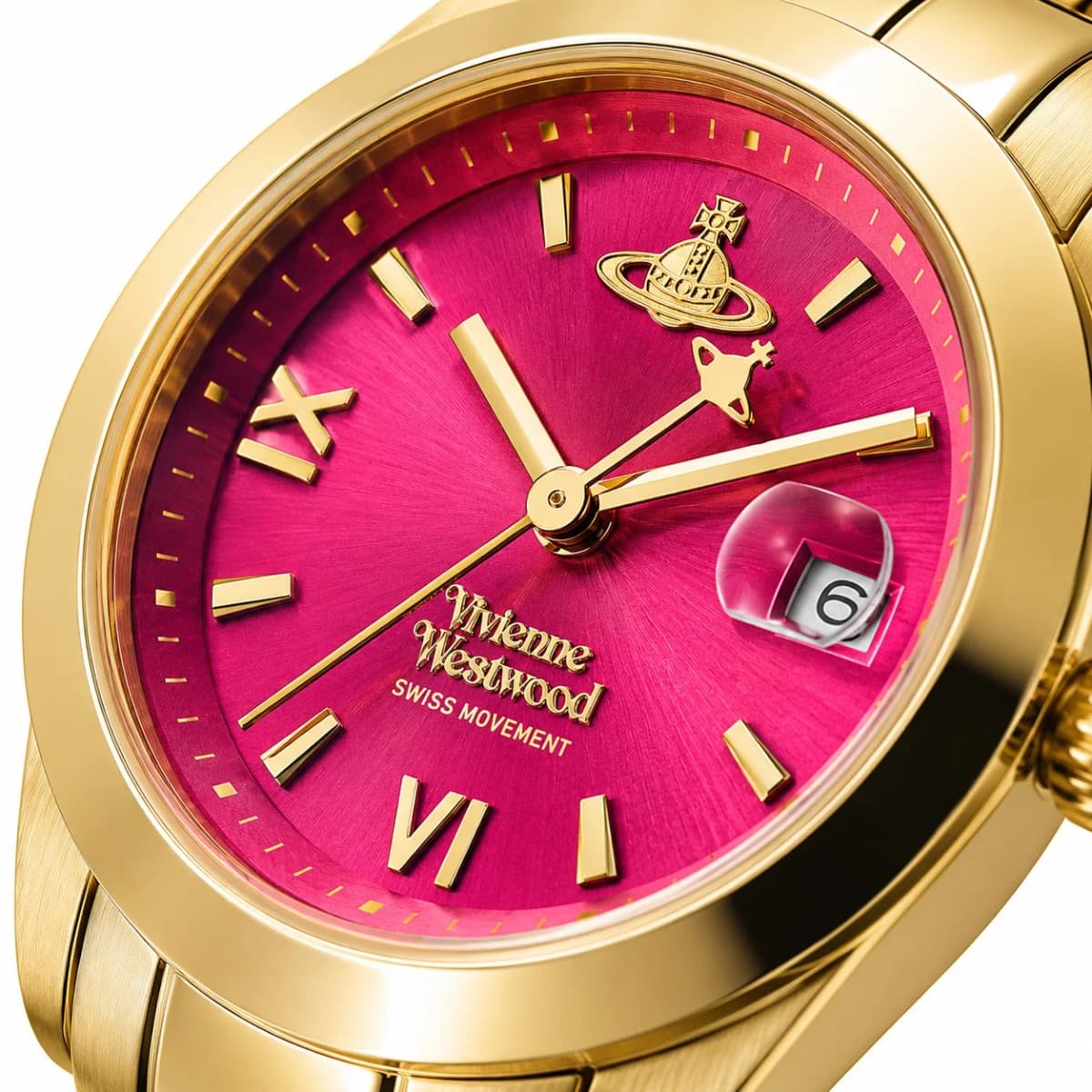 Le garde-temps Vivienne Westwood VV292RRGD vu de profil