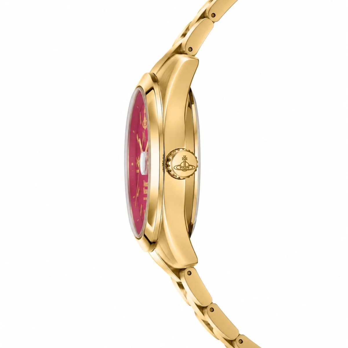 Zoom sur le cadran rose du Vivienne Westwood VV292RRGD