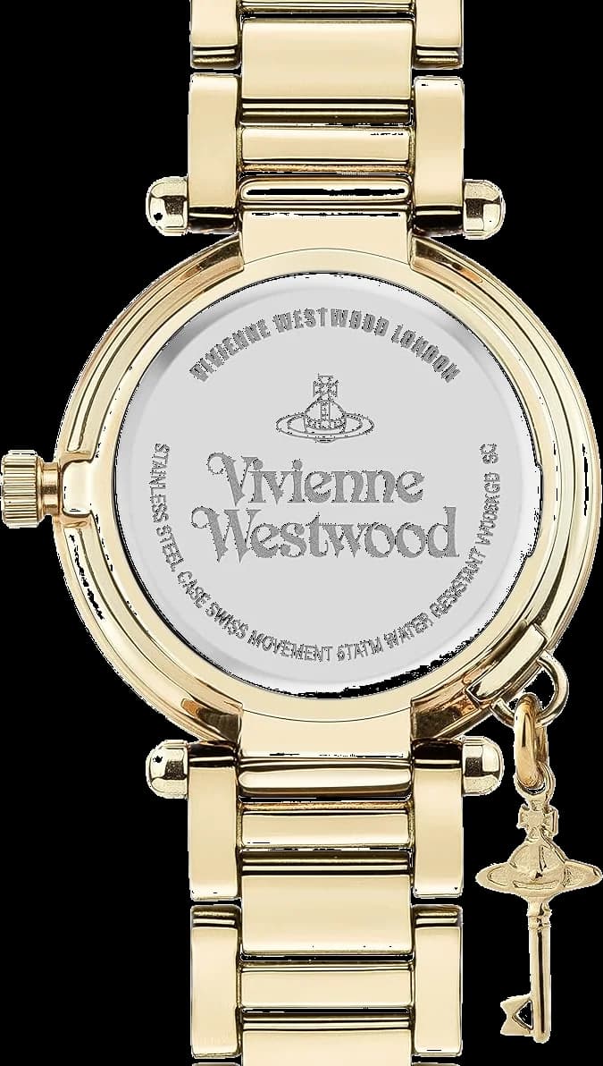 Zoom sur le cadran or du Vivienne Westwood VV006KGD