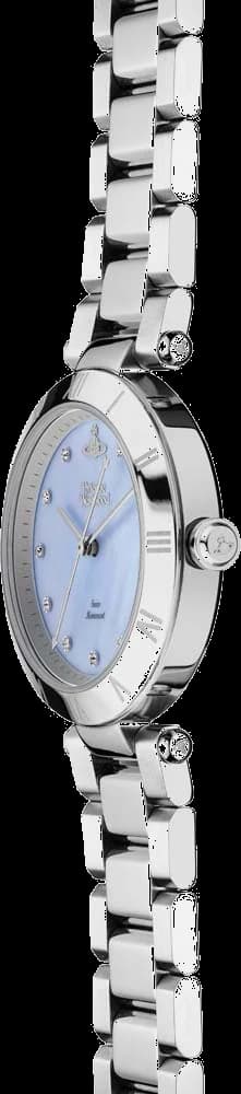 Montre Femme Vivienne Westwood Montagu VV206BLSL - Cadran bleu nacré, bracelet acier argent vue 4