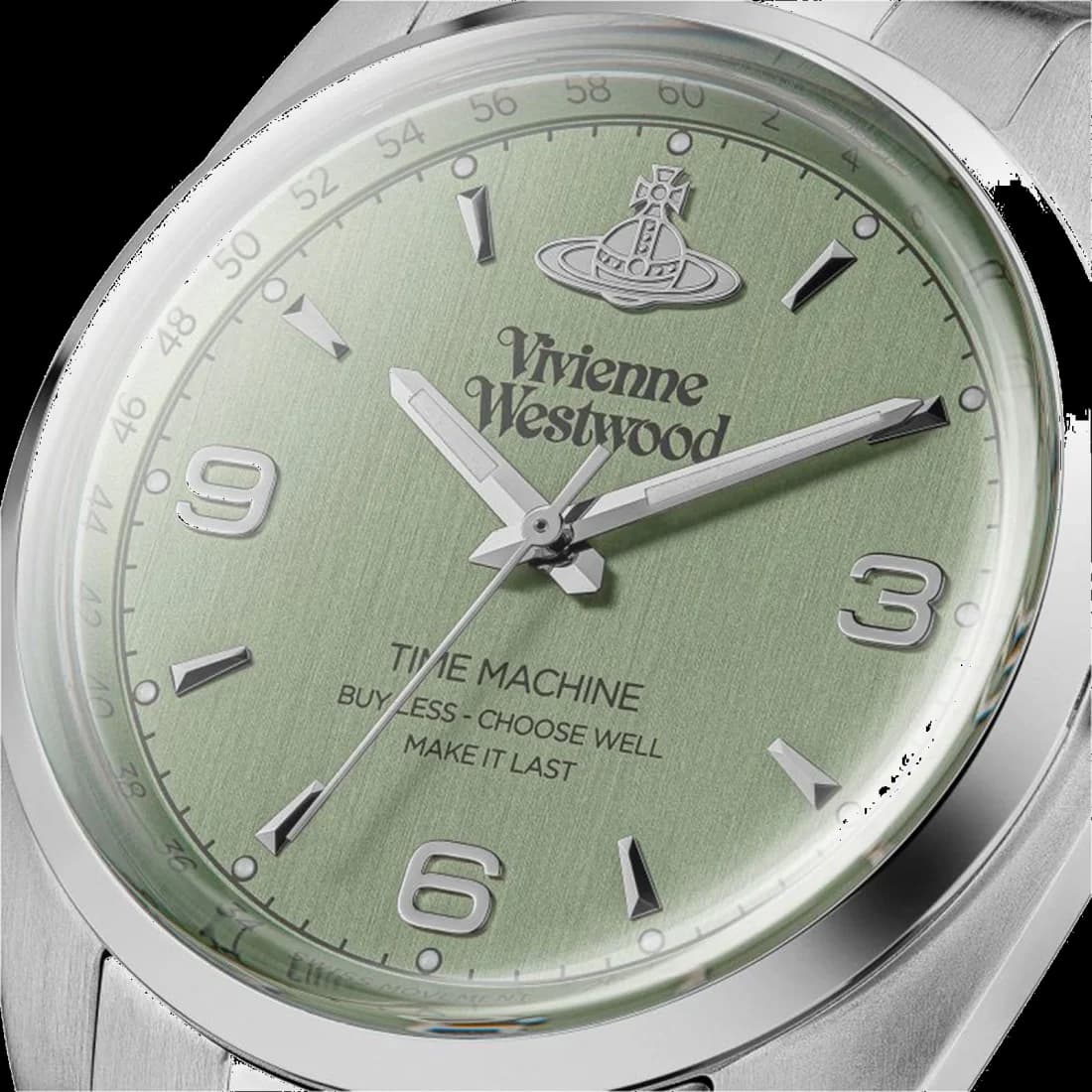 Montre Vivienne Westwood VV274GRSL femme détail cadran vert