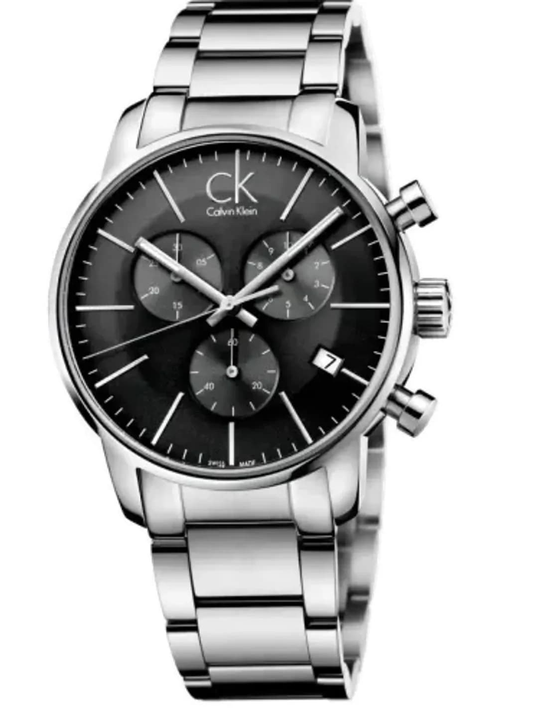 Montre Homme Calvin Klein K2G27143 Chronographe Sport Acier Inoxydable Cadran Noir