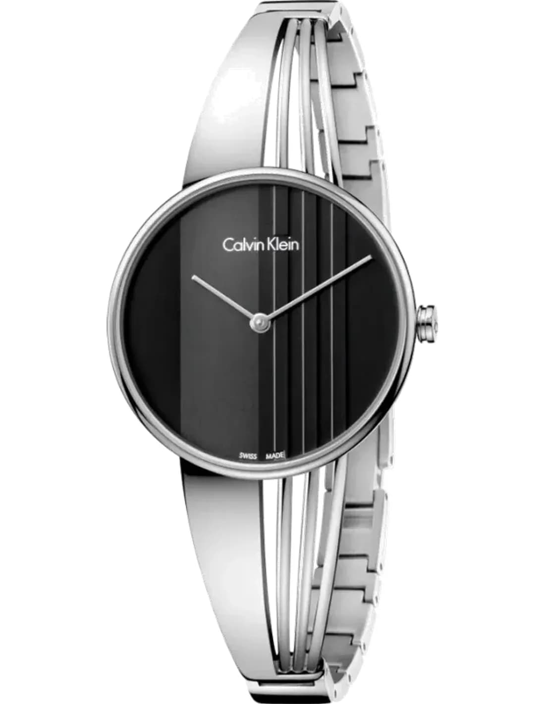 Montre Femme Calvin Klein Drift K6S2N111 Acier Argenté Cadran Noir