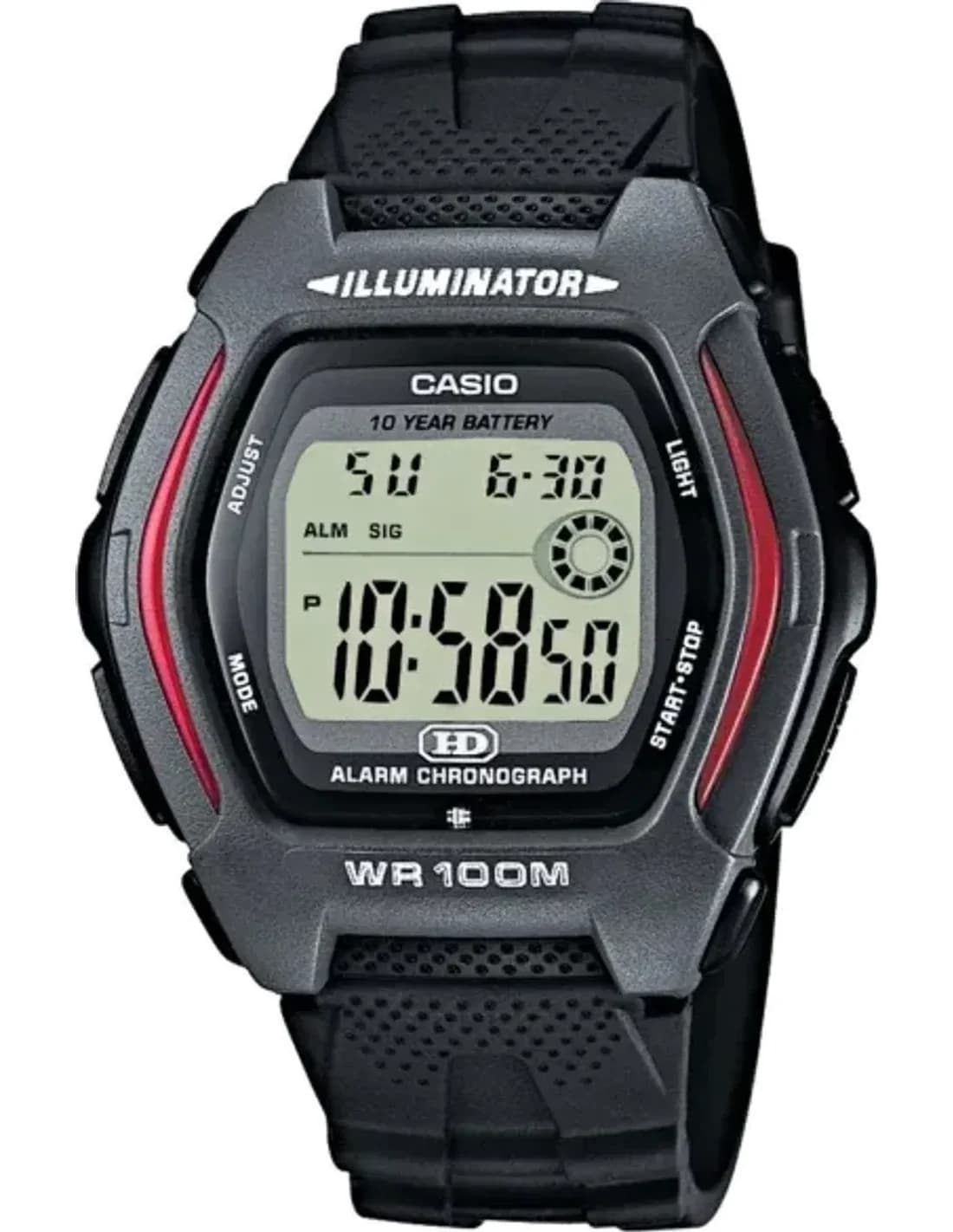 Montre Homme Casio HDD-600-1AVES Digitale Noire en Résine - 100M