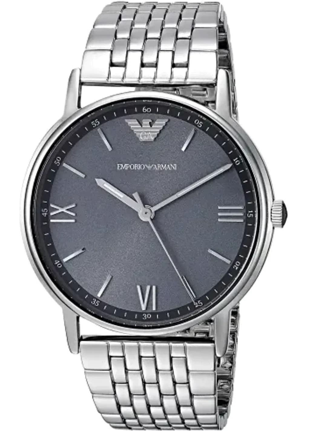 Montre Homme Emporio Armani AR11068 Kappa - Boîtier Acier Argent Cadran Gris