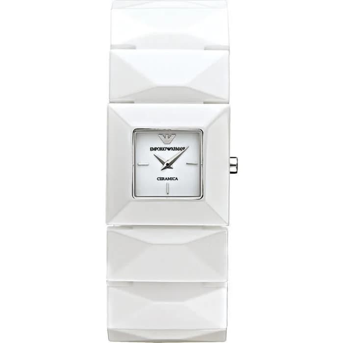 Montre Femme Emporio Armani AR1436 - Cadran et Bracelet en Céramique Blanche