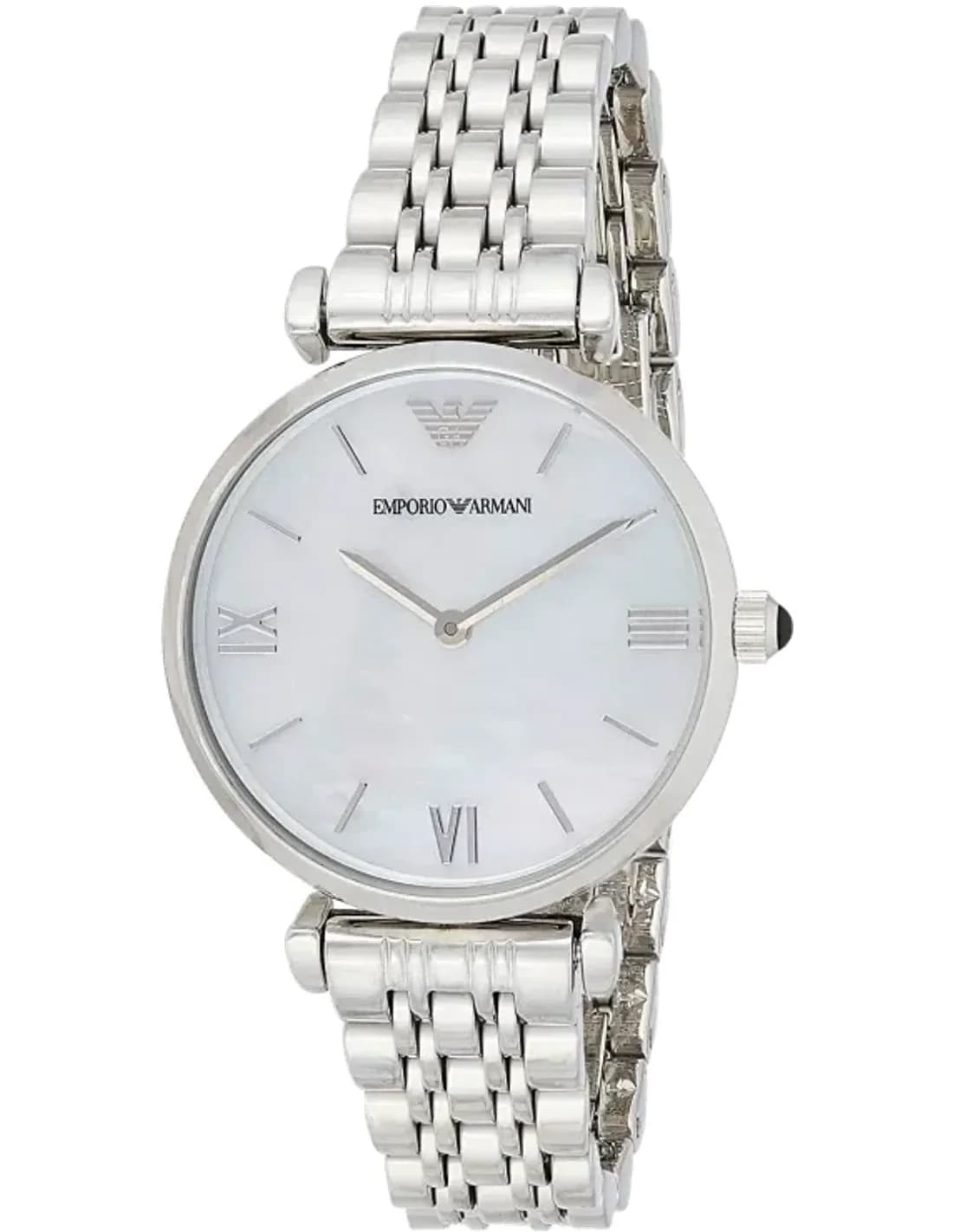 Montre Femme Emporio Armani AR1682 - Cadran Nacre & Bracelet Acier Argenté